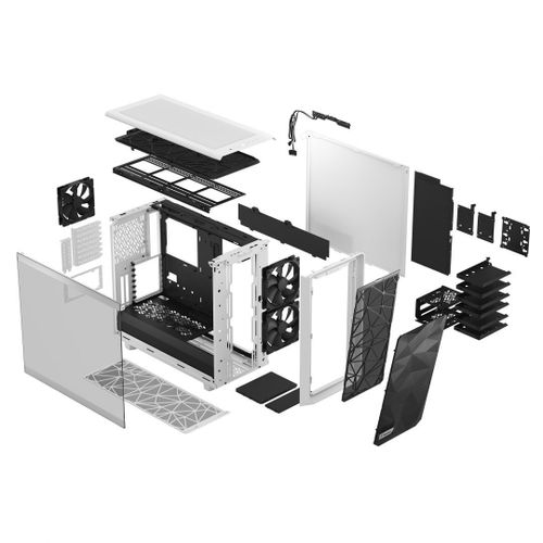 Fractal Design Meshify 2 Clear Tempered Glass White na Arena.pl