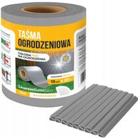 TAŚMA OGRODZENIOWA 19cm X 35m SZARA NA OGRODZENIE PANELOWE