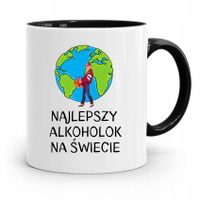 Dla Alkoholika Pijaka Kubek Czarny Na Prezent Z Nadrukiem Ze Zdjęciem
