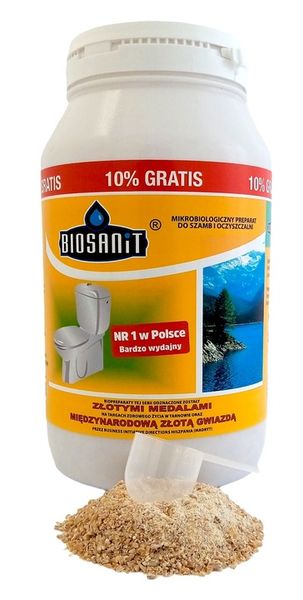 Biosanit,Bakterie do oczyszczalni,szamba 1kg+100g zdjęcie 1