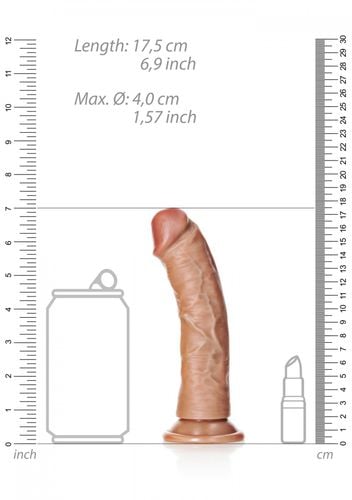 curved realistic dildo with suction cup   6/ 15,5 cm na Arena.pl
