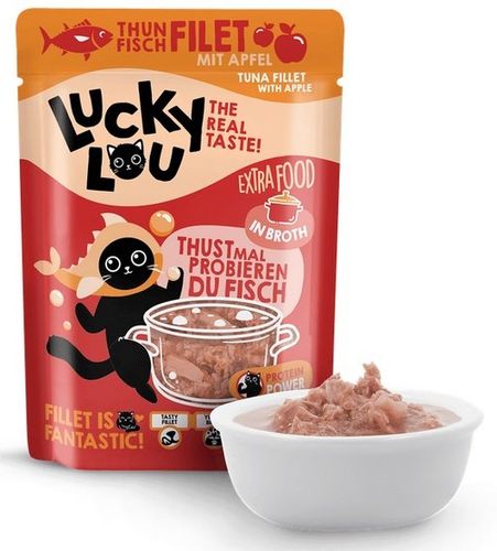 Lucky Lou Extrafood Tuńczyk I Jabłko W Bulionie Saszetka 70G na Arena.pl