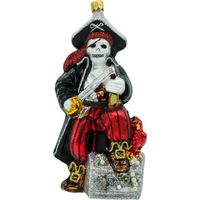 Bombka choinkowa: Pirat z kufrem skarbów