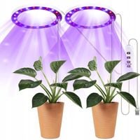 Lampa LED plant Heckermann PIERŚCIEŃ TSH-G1-2 - 2 głowice - Fioletowy