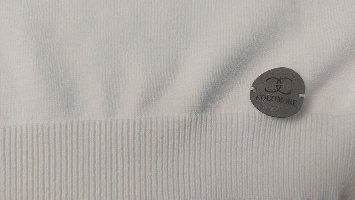 COCOMORE Bluzka Sweter z Falbanką Żółty zdjęcie 2