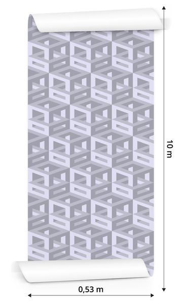 Tapeta Izometryczny Motyw 3D zdjęcie 3