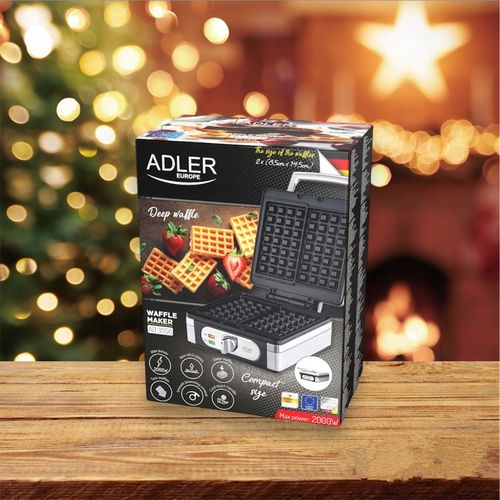 GOFROWNICA 2000W XXL 2 CHRUPIĄCE PUSZYSTE GOFRY XXL DUŻA SOLIDNIE WYKONANA na Arena.pl