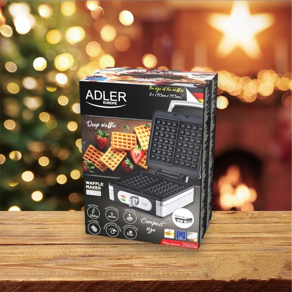 GOFROWNICA 2000W XXL 2 CHRUPIĄCE PUSZYSTE GOFRY XXL DUŻA SOLIDNIE WYKONANA zdjęcie 7