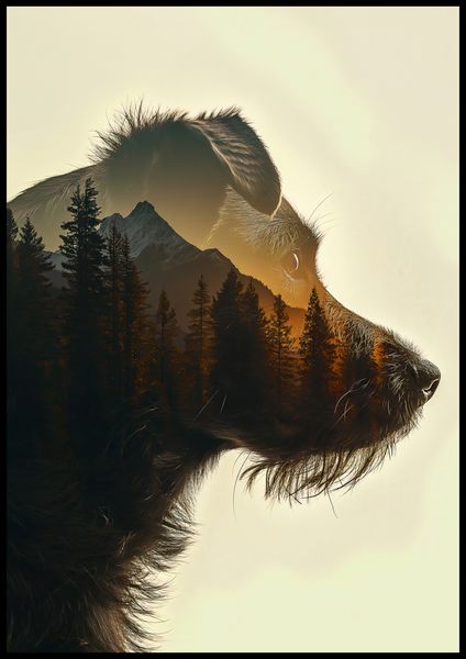 Plakat 70x100cm Psi Duch Lasu zdjęcie 2