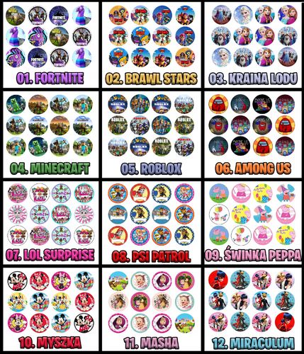 OPŁATEK na BABECZKI MUFFINKI zestaw na urodziny 12szt. - STRAŻ STRAŻAK na Arena.pl