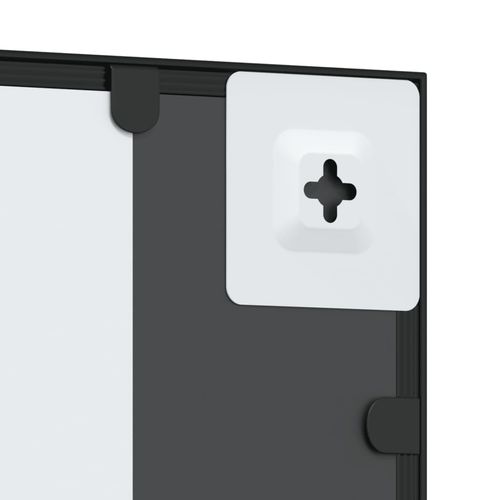 Lustro ścienne, czarne, 50x80 cm, prostokątne, żelazo na Arena.pl