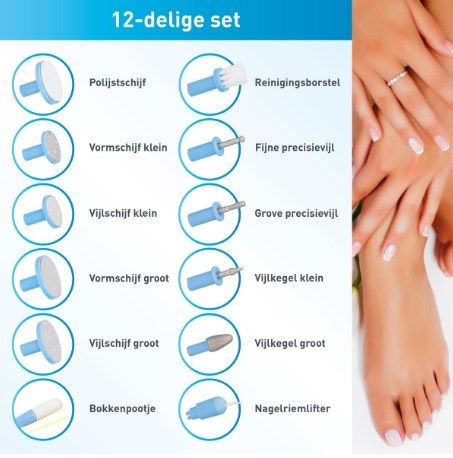 Grundig zestaw do manicure pedicure suszenie i SPA 12 elementów na Arena.pl