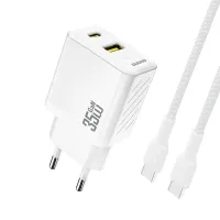 ładowarka sieciowa dudao a27maxceu pd qc 35w usb-a usb-c z kablem
