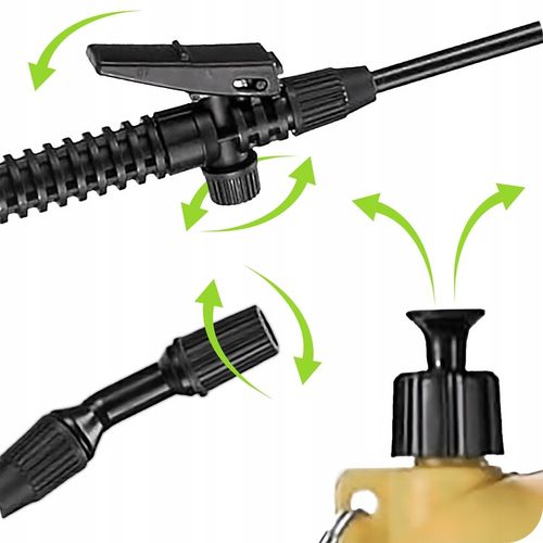 OPRYSKIWACZ RĘCZNY CIŚNIENIOWY OGRODOWY LANCA Z WĘŻEM 171 CM REGULACJA 5L na Arena.pl