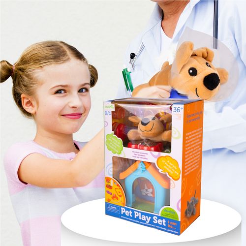 Piesek z Budą Zestaw Mały Weterynarz Akcesoria Doktor Pluszowa Maskotka na Arena.pl