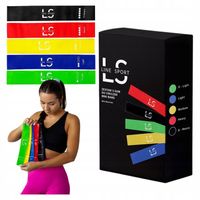 GUMY DO ĆWICZEŃ OPOROWE ZESTAW 5SZT TAŚMY MINI POWER BAND LINE SPORT