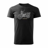 Koszulka z motocyklem na motor Honda 550 Four legend męska czarna REGULAR S