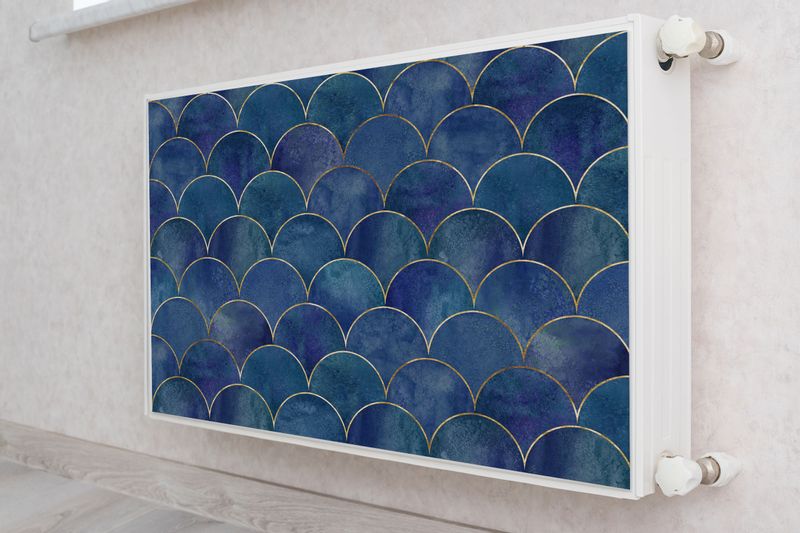 Maskownica MAGNETYCZNA Na Grzejnik Abstrakcja Wzór Geometryczny 120cm x 60cm zdjęcie 4