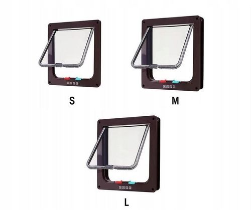 Drzwiczki KLAPA na drzwi dla Kota Psa do 6KG XL na Arena.pl