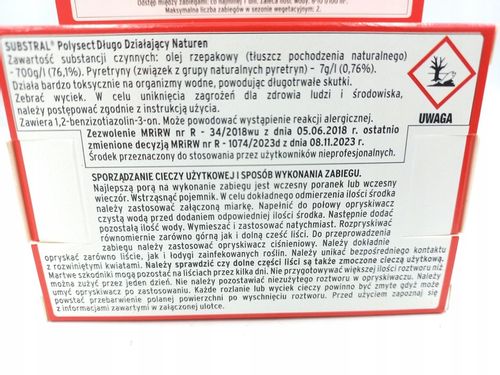 Substral Polysect Na Mszyce Zwalcza SZKODNIKI Owadobójczy Naturen 20 ml x3 na Arena.pl