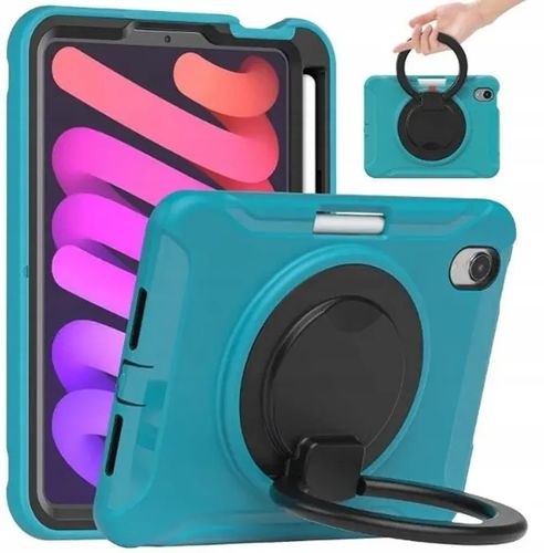 Etui Ochronne do iPad Mini 6 Obrotowy Uchwyt 360 Stojak Rysik Niebieskie na Arena.pl