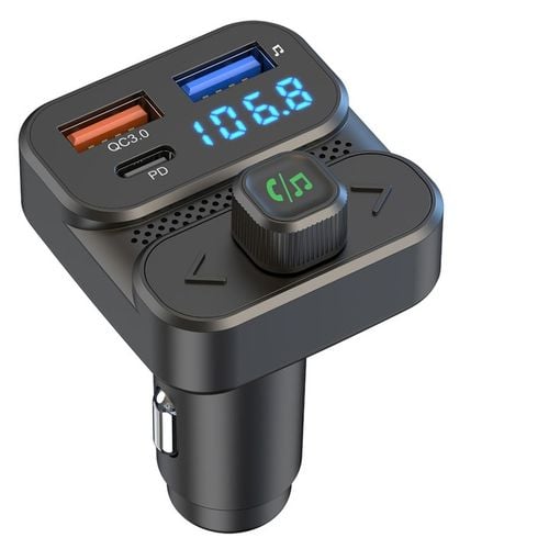 TRANSMITER FM BLUETOOTH 5.3 DRMZ SZYBKA ŁADOWARKA QC3.0 PD 36W USB na Arena.pl