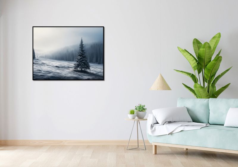 Plakat 100x75cm Samotna Choinka zdjęcie 4