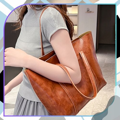 Torebka Damska Shopperka BAD&BAGS Zestaw Skórzana Na Ramię Torba Pojemna na Arena.pl