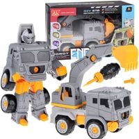 koparka robot 2w1 auto budowlane zmieniające się w robota | za4704 a