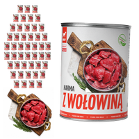 TufTuf mokra karma dla psa Wołowina puszka 48x400g Mielonka