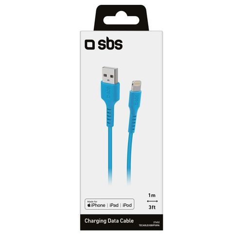 Kabel przewód USB-A - iPhone Lightning - niebieski na Arena.pl