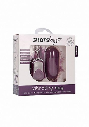 10 Speed Remote Vibrating Egg - Big - Purple na Arena.pl