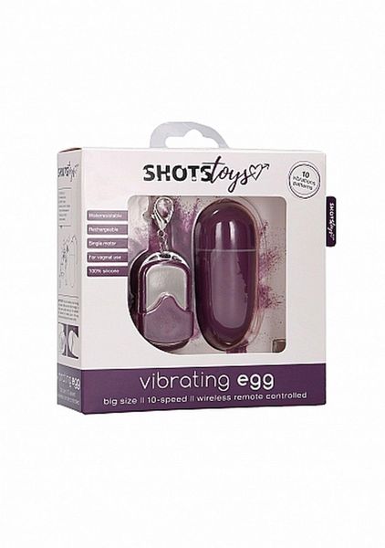 10 Speed Remote Vibrating Egg - Big - Purple zdjęcie 2