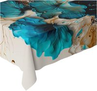 OBRUS PLAMOODPORNY NA STÓŁ 140X220 CM GŁADKI MATOWY GRUBY DEKORACYJNY 136