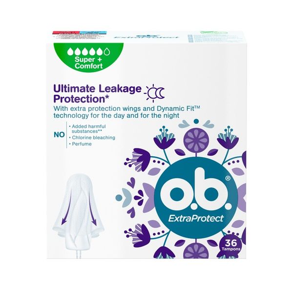O.B. Extra Protect Super Plus Comfort Tampony 36 sztuk zdjęcie 2