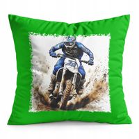 PODUSZKA ZIELONA PREZENT - MOTOR MOTOCYKL MOTOCROSS
