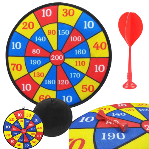 Dart Gra na Rzepy Tarcza Bezpieczne Rzutki Lotki Zręcznościowa Dla Dzieci na Arena.pl