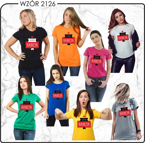Koszulka z imieniem na PREZENT dla babci BABCIA na Arena.pl