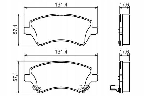 BOSCH KLOCKI HAMULCOWE PRZÓD 0986424735 na Arena.pl