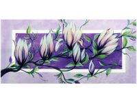 OBRAZ FIOLETOWY KWIAT MAGNOLII