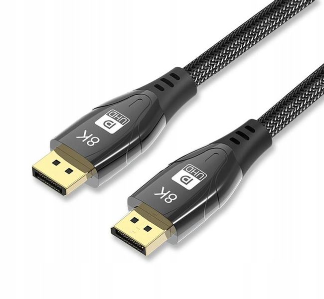 Kabel DISPLAY PORT DP-DP 1.4 DisplayPort 8K 2m zdjęcie 5