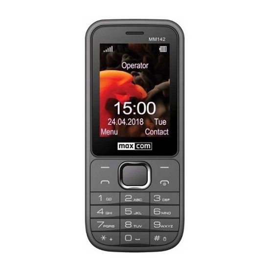 Telefon - MAXCOM MM 142 dual sim CZARNY zdjęcie 1