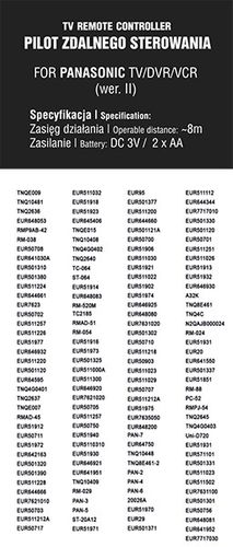 Pilot Panasonic uniwersalny do LCD na Arena.pl