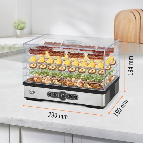 Suszarka do grzybów warzyw owoców 400W 5 sit wyświetlacz termoobieg na Arena.pl