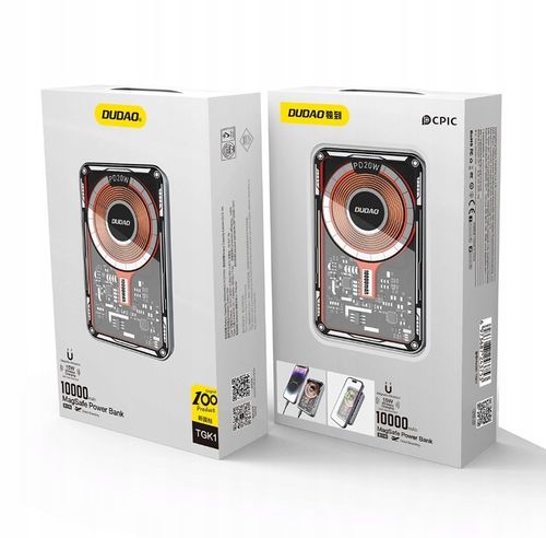 DUDAO POWERBANK BEZPRZEWODOWY 10000mAh 15W MAGSAFE DUŻY POJEMNY POWER BANK na Arena.pl