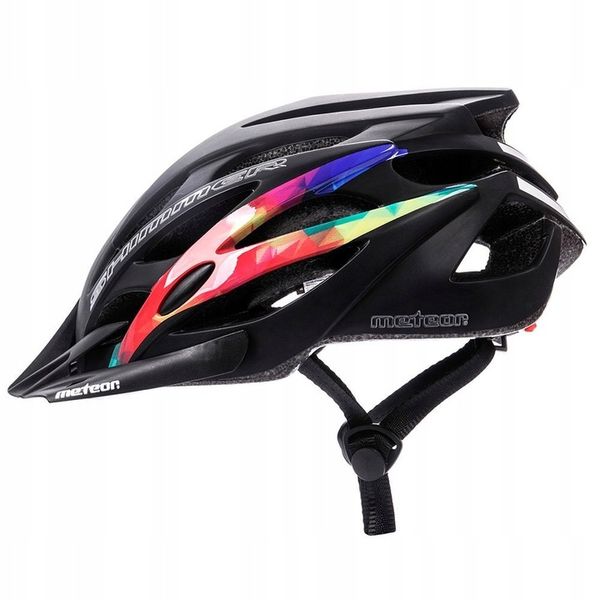 KASK ROWEROWY REGULOWANY METEOR SHIMMER M 55-58 siatka otwory wentylacyjne zdjęcie 1
