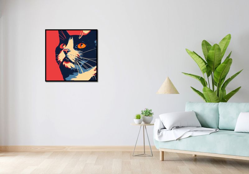 Plakat 70x70cm Szok zdjęcie 4