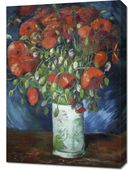 Obraz 50x70cm Vase with Poppies, Van Gogh Vintage do Salonu