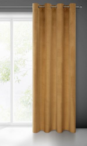 Zasłona welwetowa na przelotkach MELANIE 140x250 złota na Arena.pl