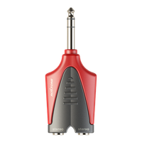 Redukcja wtyku Roxtone RPAN300 Wtyk Jack 6.3mm 2 x Gniazdo Jack 6.3mm Stereo